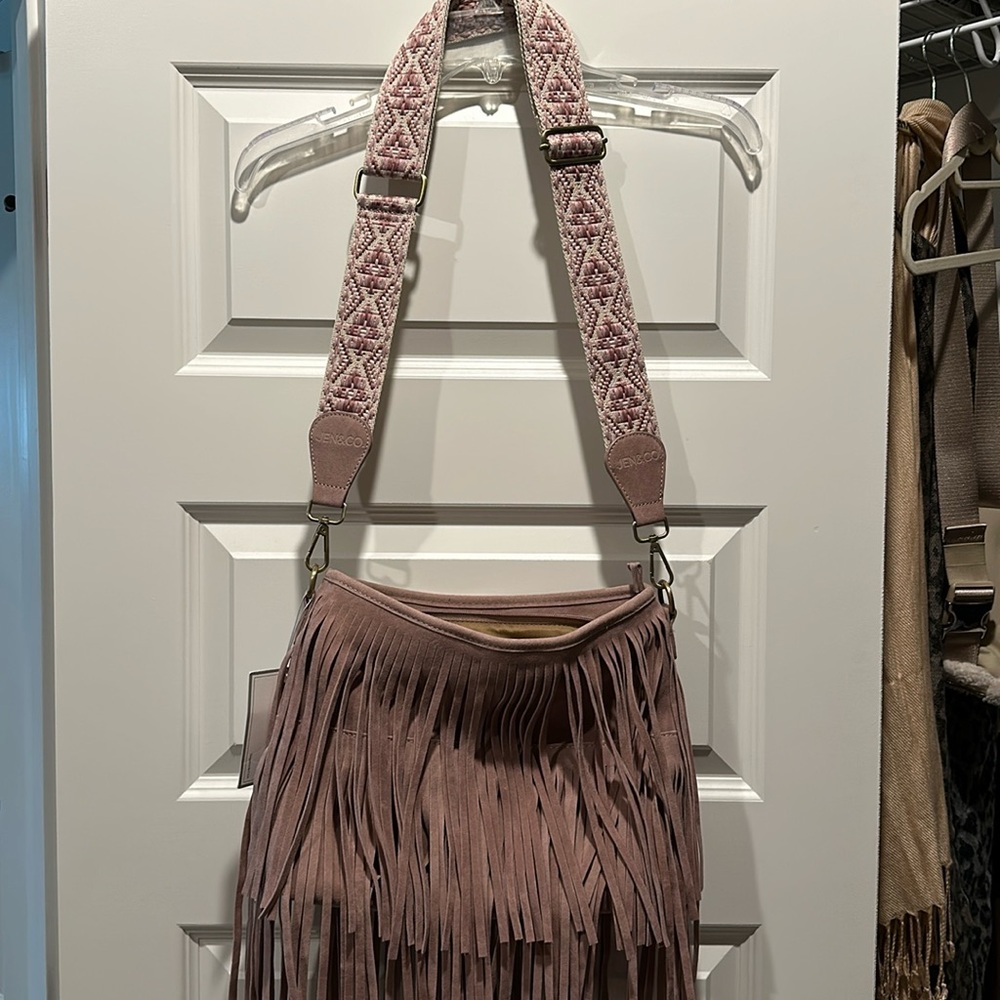Brand new Jen & Co fringe crossbody